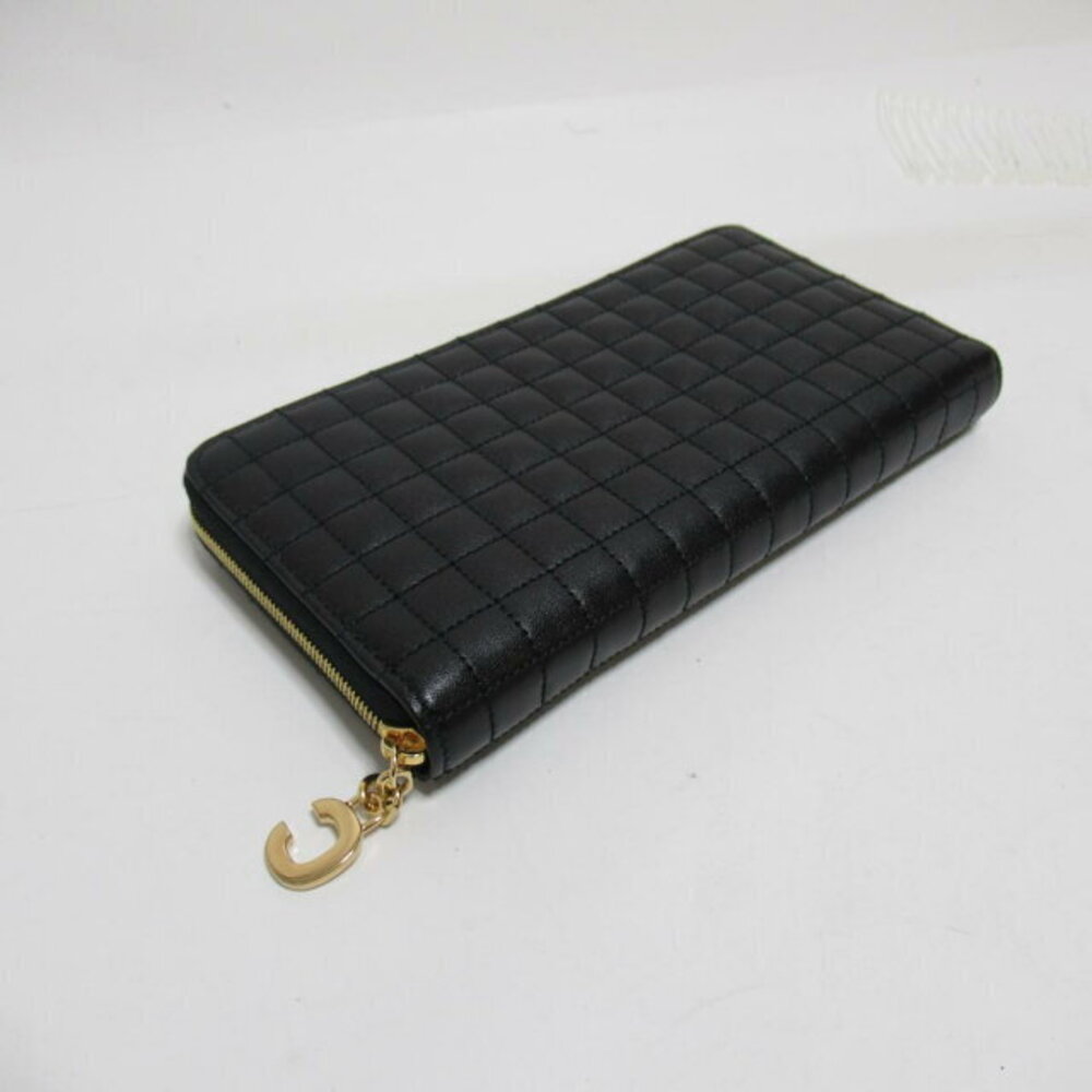 Celine long leather round wallet black - Picture 3 of 10